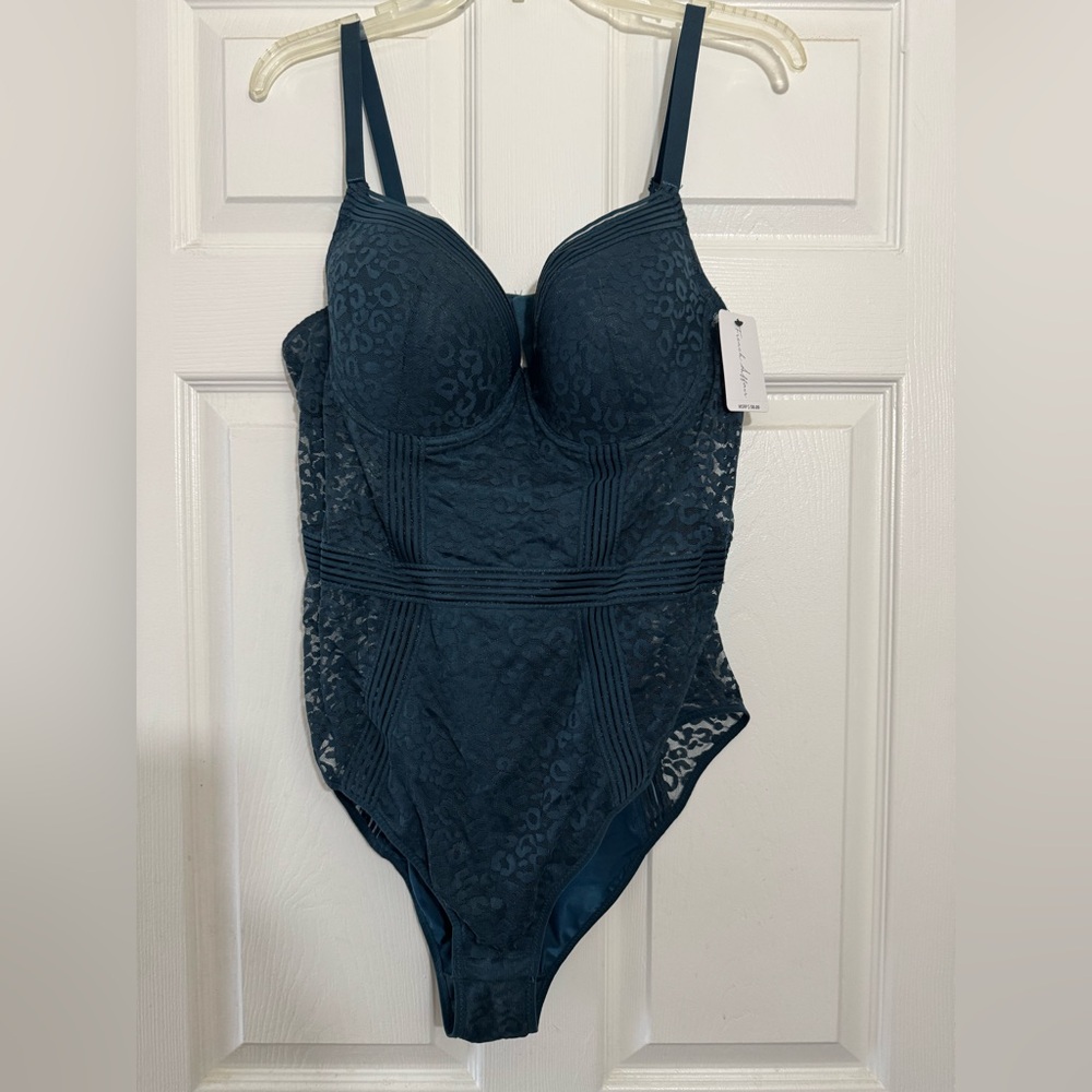 Teal Lace Lingerie